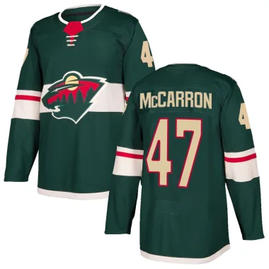 Authentic Michael McCarron Green Minnesota Wild Home Jersey - Men's