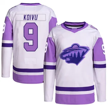 Navy Youth Mikko Koivu Minnesota Wild Name and Number Banner Wave T-Shirt