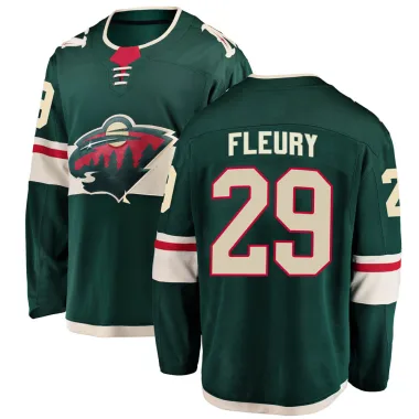 Breakaway Marc-Andre Fleury Green Minnesota Wild Home Jersey - Youth