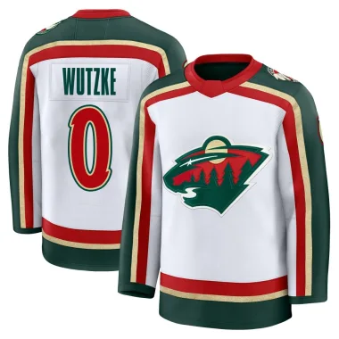 Premium Chase Wutzke White Minnesota Wild 25th Anniversary Jersey - Youth